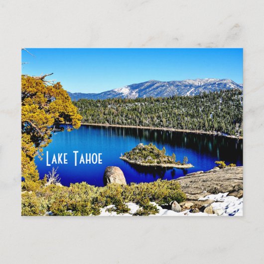 Praktisch Briefkaart van het Tahoe-meer (Voorkant)