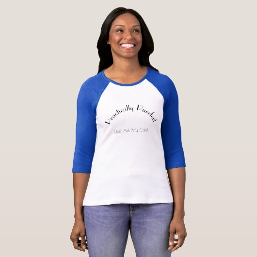 Praktisch doordringend 3/4 Sleeve T-shirt (Voorkant volledig)