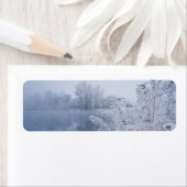 Praktisch etiket van het wintermeer (Insitu)