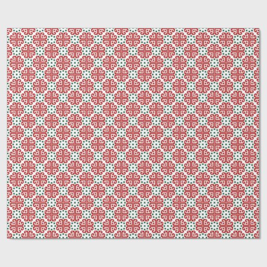 Praktisch Fair Isle floral design wrappaper Cadeaupapier (Vlak)