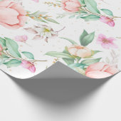 Praktisch Floral patroon Verpakkingspapier Cadeaupapier (Hoek)