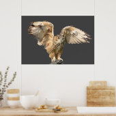 Praktisch Geometric Art Owl Poster (Keuken)