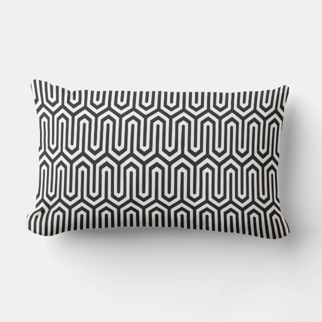 Praktisch Geometrisch Patroonlumbar Sierkussen Kussen (Voorkant)