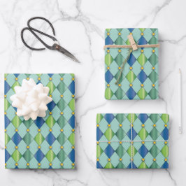 Praktisch Harlequin Diamonds-papier voor het oppak Inpakpapier Vel