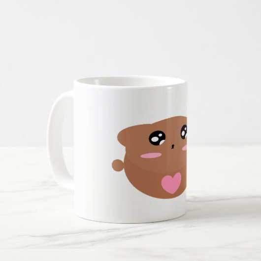 Praktisch Kinder kunstontwerp laat tedderlicht in  Koffiemok (Voorkant links)