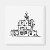 Praktisch Magisch Huis Magnet (Voorkant)