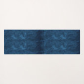 Praktisch monogram Mandala blauwe mooie yoga Yogamat (Achterkant (horizontaal))