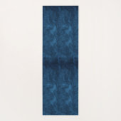 Praktisch monogram Mandala blauwe mooie yoga Yogamat (Achterkant)