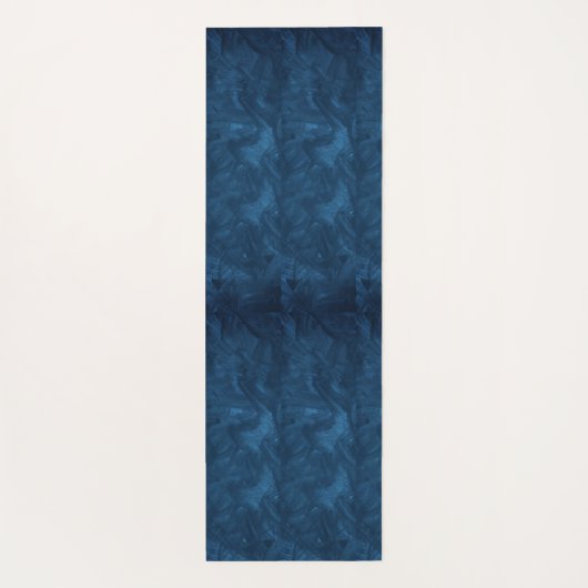 Praktisch monogram Mandala blauwe mooie yoga Yogamat (Achterkant)