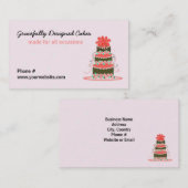 Praktisch ontworpen bruiloft visitekaartje (Voorkant / Achterkant)