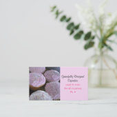 Praktisch ontworpen cupcakes visitekaartje (Staand voorkant)