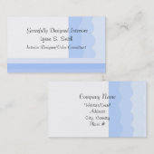 Praktisch ontworpen interieurs visitekaartje (Voorkant / Achterkant)