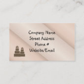 Praktisch ontworpen koekjes visitekaartje (Achterkant)