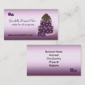 Praktisch ontworpen koekjes visitekaartje (Voorkant / Achterkant)