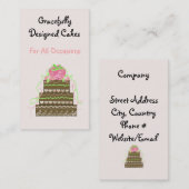 Praktisch ontworpen koekjes visitekaartje (Voorkant / Achterkant)