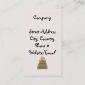 Praktisch ontworpen koekjes visitekaartje (Achterkant)