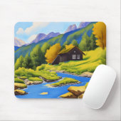 Praktisch papier voor taaststof in gebergte muismat (Met muis)