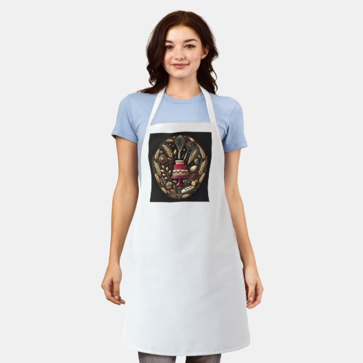 Praktische bakkersziekte schort (Gedragen)