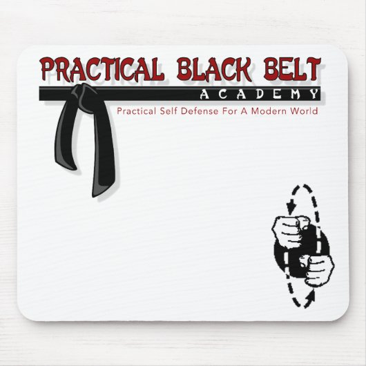Praktische Black Belt/PFS Mousepad Muismat (Voorkant)