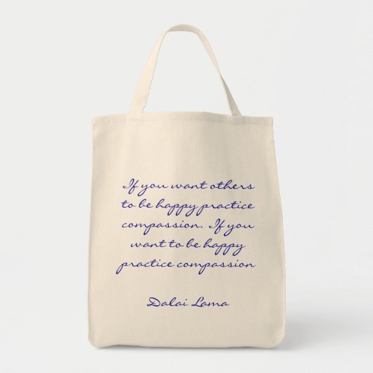 Praktische compassie-offerte tote bag (Voorkant)