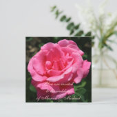 Praktische dieproze Rose Kaart (Staand voorkant)