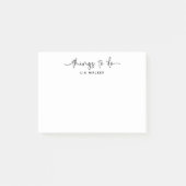 Praktische dingen om te doen  modern script post-it® notes (Voorkant)