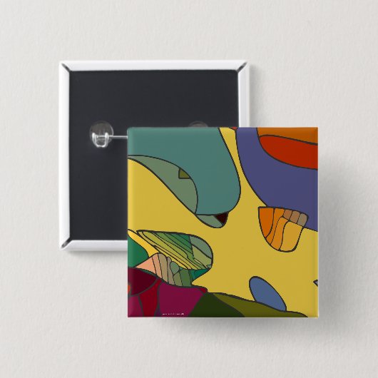 'praktische droom #83 - 2' Square Button (Voorkant /achterkant)