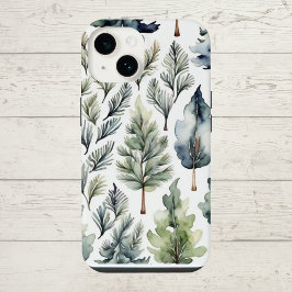 Praktische en aantrekkelijke dennenboom iPhone hoe 14 Hoesje