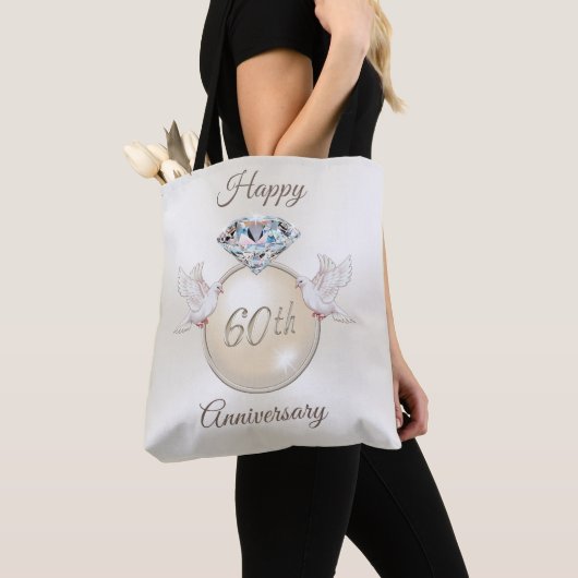 Praktische en mooie 60ste verjaardag geschenken tote bag (Dichtbij)