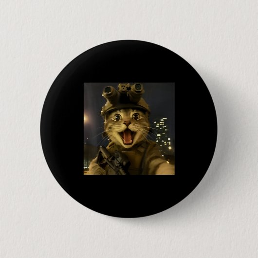 Praktische Katten Meme Ronde Button 5,7 Cm (Voorkant)
