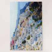 Praktische kleurrijke Griekenland Legpuzzel (Verticaal)