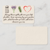 Praktische Magische Citaat Herfst in liefde wannee Visitekaartje (Voorkant / Achterkant)