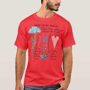 Praktische magische heks-gardening-kaartjes voor t t-shirt