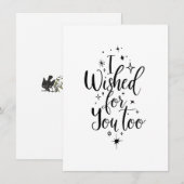 Praktische magische kaart "Ik heb ook voor jou ges (Voorkant / Achterkant)