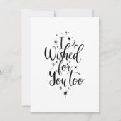 Praktische magische kaart "Ik heb ook voor jou ges (Voorkant)