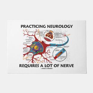 Praktische neurologie vereist veel zenuwen deurmat