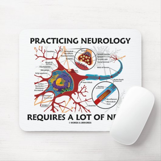 Praktische neurologie vereist veel zenuwen muismat (Met muis)