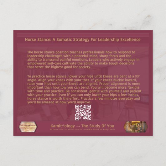 Praktische paardenkracht voor uitmuntendheid in le aankondigingskaart (Achterkant)