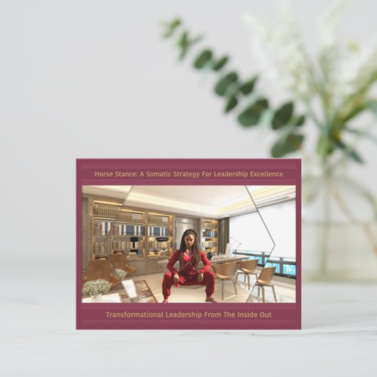 Praktische paardenkracht voor uitmuntendheid in le aankondigingskaart (Staand voorkant)