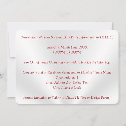 Praktische persoonlijke, 40e Opslaan van de Datumk Kaart (Achterkant)