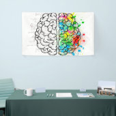 Praktische psychologische ideologie spandoek (Beurs)