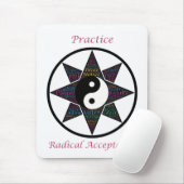 Praktische radiale Acceptatie Mousepad Muismat (Met muis)