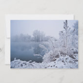 Praktische winteruitnodiging kaart (Voorkant)