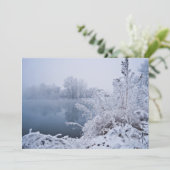 Praktische winteruitnodiging kaart (Staand voorkant)