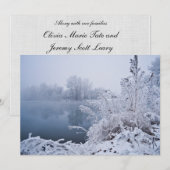 Praktische winteruitnodiging kaart (Voorkant / Achterkant)