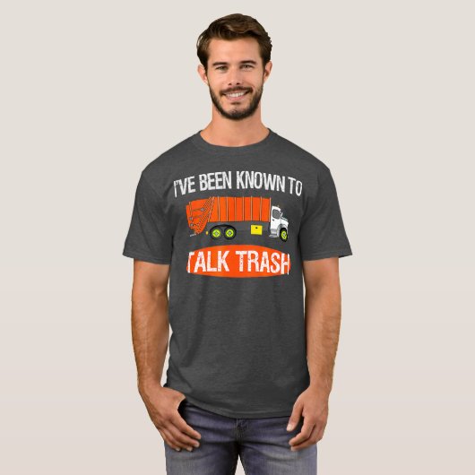 Pralk Trash Garbage Truck Sanitation Worker Pun T-shirt (Voorkant volledig)