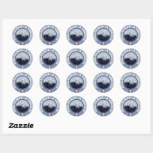 Pralognan La Vanoise Ski Station Ronde Sticker (Vel)