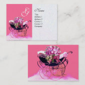  PRAM MET BABY SHOWER VAN STROOMSTROMEN, parelpapi Visitekaartje (Voorkant / Achterkant)