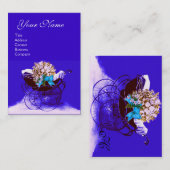 PRAM MET BABY SHOWER VAN STROOMSTROMEN, parelpapi Visitekaartje (Voorkant / Achterkant)