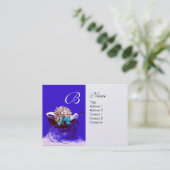 PRAM MET BABY SHOWER VAN STROOMSTROMEN, parelpapi Visitekaartje (Staand voorkant)